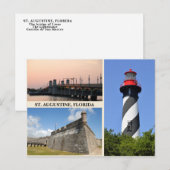 Views of St. Augustine, Florida Postkarte (Vorne/Hinten)