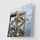 VIEWS OF WALES QUADRATISCHE WANDUHR (Winkel)