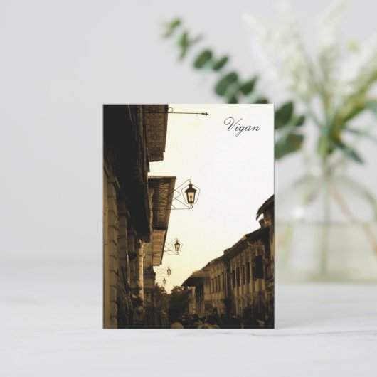 Vigan Lights Postkarte (Stehend Vorderseite)