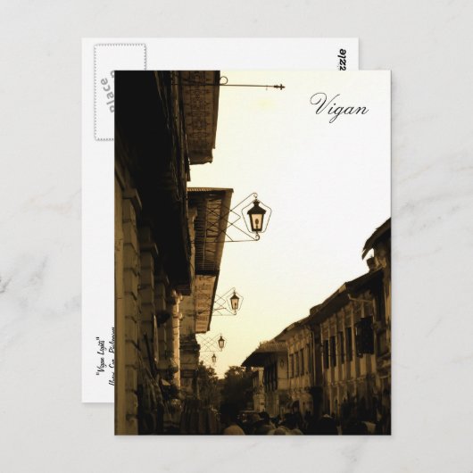 Vigan Lights Postkarte (Vorne/Hinten)