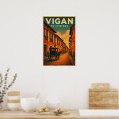 Vigan, Philippinen Reise Poster (Küche)