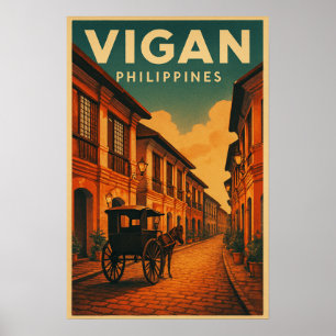 Vigan, Philippinen Reise Poster