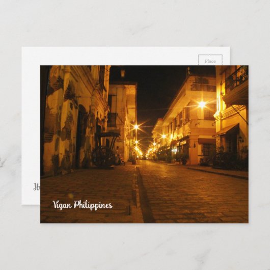 Vigan Postcard Postkarte (Vorne/Hinten)