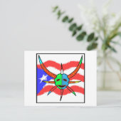 Vigante-Maske Postkarte (Stehend Vorderseite)