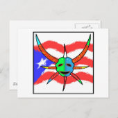 Vigante-Maske Postkarte (Vorne/Hinten)