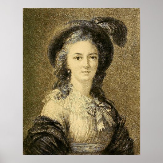 Vigée Le Brun - Frauenbild Poster (Vorne)