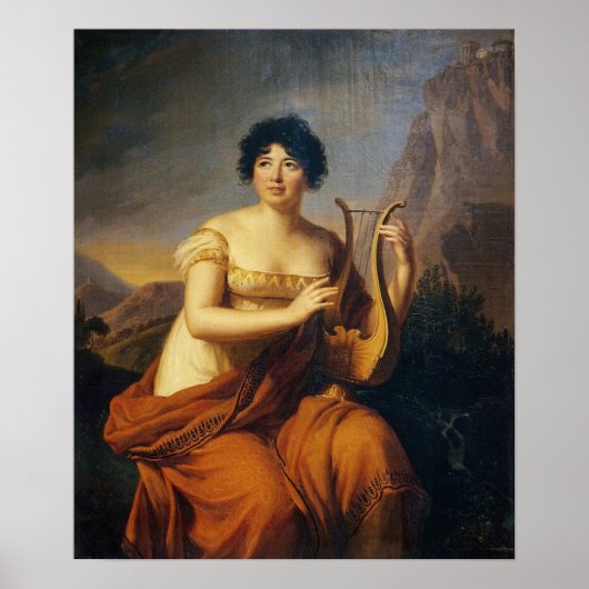 Vigée Le Brun - Madame de Stael in Corinne Poster (Vorne)
