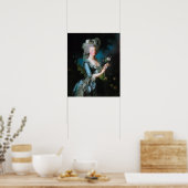 Vigée Le Brun - Marie-Antoinette mit Rose Poster (Küche)