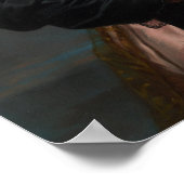 Vigée Le Brun - Selbstportrait in einem Strohhut Poster (Ecke)