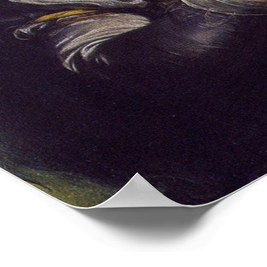 Vigée Le Brun - Selbstportrait in einem Turban & C Poster (Ecke)