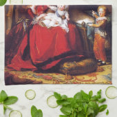 Vigée-Lebrun - Marie Antoinette und ihre Kinder Geschirrtuch (Gefaltet)
