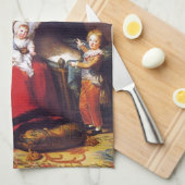 Vigée-Lebrun - Marie Antoinette und ihre Kinder Geschirrtuch (Viertel Falte)