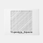 Vigenère Square Kryptographie Tabula Rasa Fußmatte (Vorderseite)