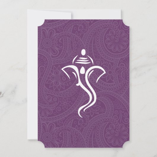 Vighneshvara Wedding Einladungen (Rückseite)