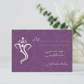 Vighneshvara Wedding RSVP Cards (Stehend Vorderseite)