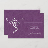 Vighneshvara Wedding RSVP Cards (Vorne/Hinten)