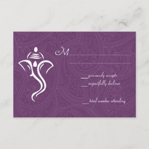 Vighneshvara Wedding RSVP Cards Karte