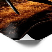 Vigil des mittelalterlichen Ritters bei Sunset Poster (Ecke)