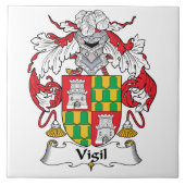 Vigil-Familienwappen Fliese (Vorderseite)