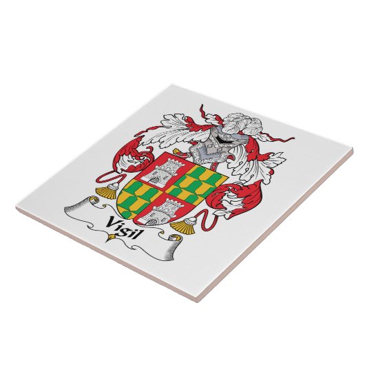 Vigil-Familienwappen Fliese (Seite)