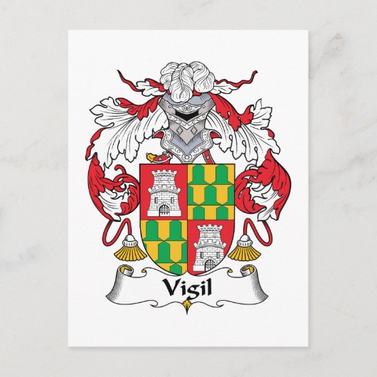 Vigil Familienwappen Postkarte (Vorderseite)