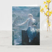 Vigil von Valkyrie, Edward Robert Hughes, 1906 Karte (Gelbe Blume)