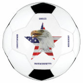 Vigilant Bald Eagle, The American Flag, Star Fußball (Vorderseite)