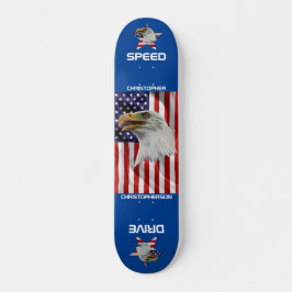 Vigilant Eagle, die amerikanische Flagge, Patrioti Skateboard