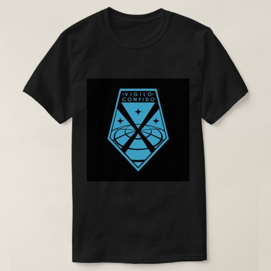 Vigilo Confido XCOM-Logo-Kissen T-Shirt (Design vorne)