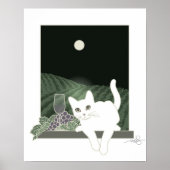 Vigne, Clair de Lune und Chat Blanc Poster (Vorne)