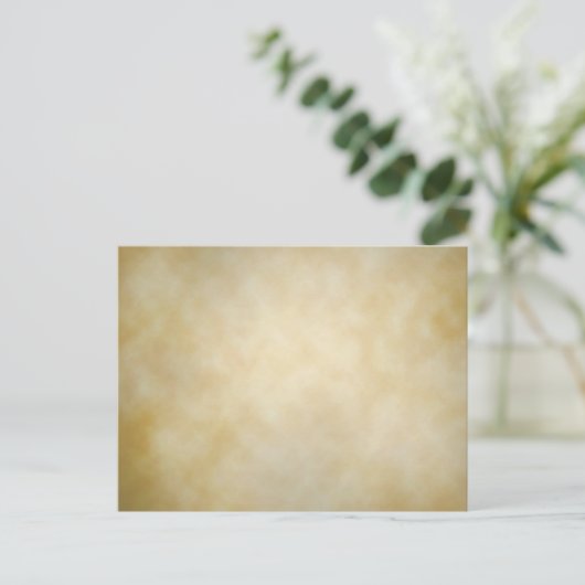Vignette Textur Hintergrund für antikes Pergament Postkarte (Stehend Vorderseite)