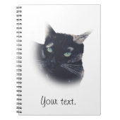 Vignette von Tortoise Muschel Cat Face Notebook Notizblock (Vorderseite)
