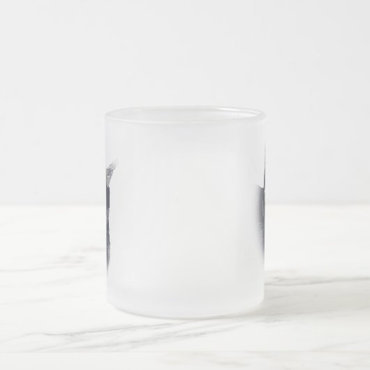 Vignette von Tortoise Muschel Kat Gesicht Tasse (Mittel)