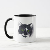 Vignette von Tuxedo Cat Face Tasse (Links)
