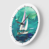 Vignette Wall Clock Große Wanduhr (Winkel)