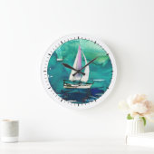 Vignette Wall Clock Große Wanduhr (Zuhause)