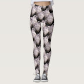 Vignetted Portrait eines inquisitiven Saker Falken Leggings (Vorderseite)