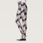 Vignetted Portrait eines inquisitiven Saker Falken Leggings (Links)