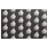 Vignetted Portrait eines inquisitiven Saker Falken Stoff (Yard (91,4 cm))