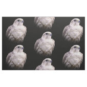 Vignetted Portrait eines inquisitiven Saker Falken Stoff (Fat Quarter (45,7 x 55,9 cm))