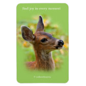 Vignetted Portrait von Lächelndem Schwarzschwanz-H Magnet (Vertikal)