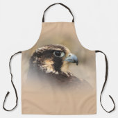 Vignetted Profile of a Peregrine Falcon Schürze (Vorderseite)