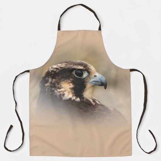 Vignetted Profile of a Peregrine Falcon Schürze (Vorderseite)