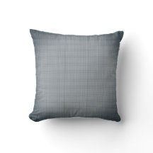 Vignetted Stormy Grau Karierte Weave Throw Kissen