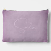 Vignettes Gefieder und verblasste Violette Lila mi Zubehörtasche (Vorderseite)