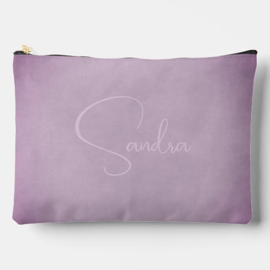 Vignettes Gefieder und verblasste Violette Lila mi Zubehörtasche (Vorderseite)