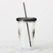 Vignettiertes Profil eines Peregrine Falken Acryltrinkbecher (Links)