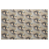 Vignettiertes Profil eines Peregrine Falken Stoff (Yard (91,4 cm))