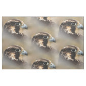 Vignettiertes Profil eines Peregrine Falken Stoff (Fat Quarter (45,7 x 55,9 cm))