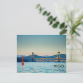 Vigo, Rande Bridge Postkarte (Stehend Vorderseite)
